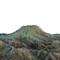 Green Mountain Terrain With Undulating Natural Landscape And Scenic Views