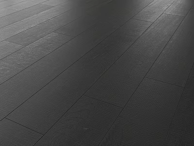 Dark Wooden Floor Design With Textured Planks And Natural Finish 3d model