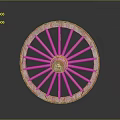 Vintage Wooden Spoked Wheel as Essential Classic Automotive Part with Rustic Design and Durable Structure