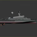 Detailed Warship Model Featuring Radar Systems Missile Launchers And Deck Design
