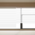Modern White Adjustable Venetian Blinds For Window In Modern Interior Space Design