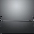 Stainless Steel Bathroom Towel Bar Hardware with Chrome Finish and Sleek Mounted Design