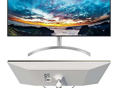 4K Ultra HD Television With Sleek Modern Design And Stunning Landscape 3d model
