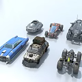 Diverse Car Collection Featuring Retro Off Road Futuristic And Sporty Models