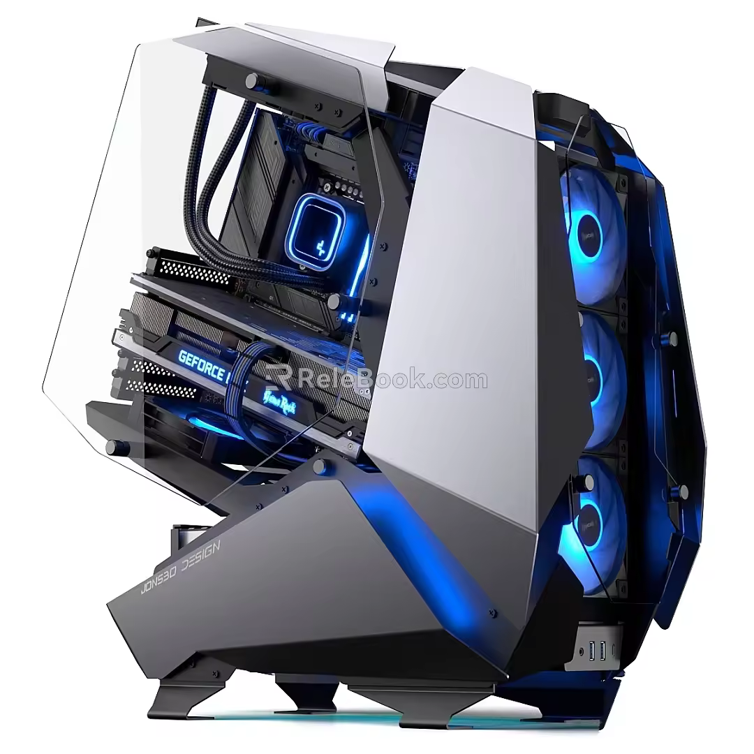 Modern Other PC Games Futuristic Mecha Fighter rgb 3d model
