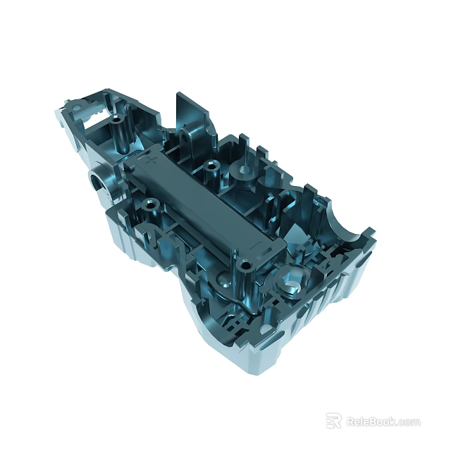 Industrial Metal Mechanical Component With Detailed Structure And Precision Engineering 3d model