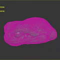 Green Frog Sculpture With Glossy Surface And Detailed Decorative Features 3d model