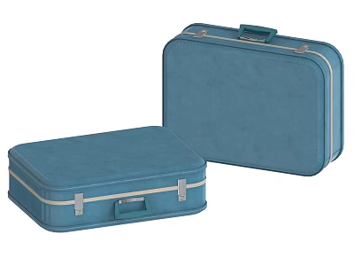 Luggage storage box suitcase 3d model