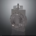 Stainless Steel Industrial Mechanical Valve With Flange Bolted Structure And Actuator Unit
