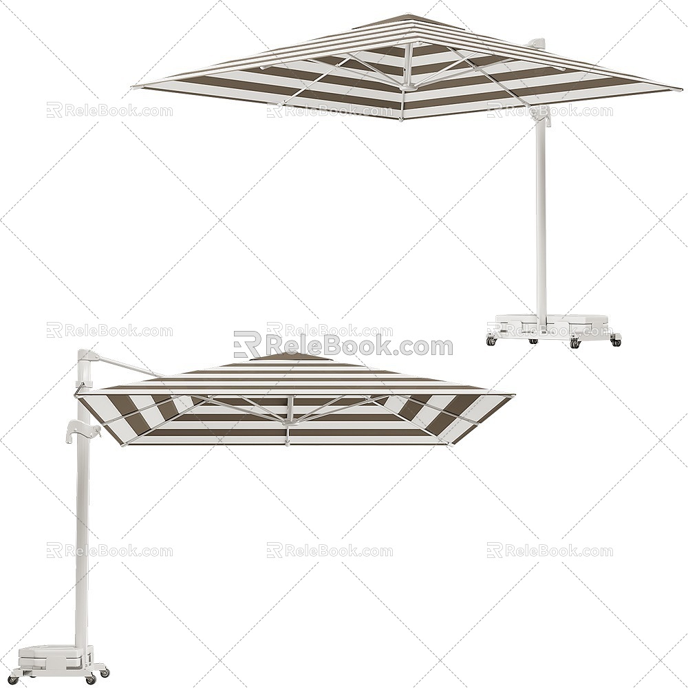 Modern Flexo Sun Umbrella 3d model