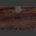 Handcrafted Wooden Sculpture Carving Chest With Detailed Texture And Metal Fittings