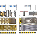 Different Types Of Security Gate Barriers Featuring Access Control And Retractable Models