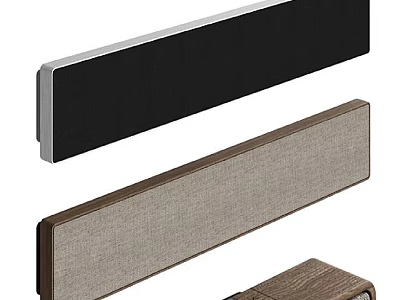 Premium Soundbar Home Audio Systems Featuring Modern Design Wooden Frame And Soft Fabric Mesh 3d model