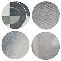 Modern Round Carpet 3d model