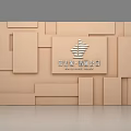 Modern background wall 3d model
