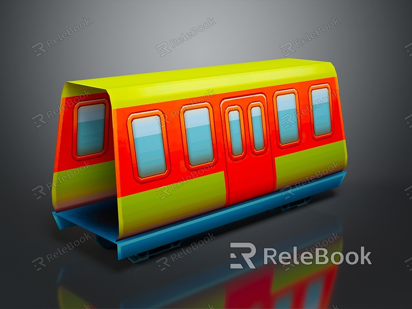 moving rail car subway car train car train car car train light rail subway high-speed rail model