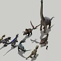 dinosaur animal reptile 3d model