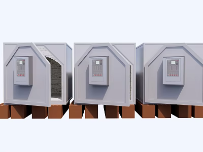 Ceramic Electric Kiln Stainless Steel Electric Kiln 3d model