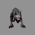 The Wolf is fierce. 3d model