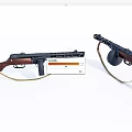modern gun military weapon submachine gun 3d model
