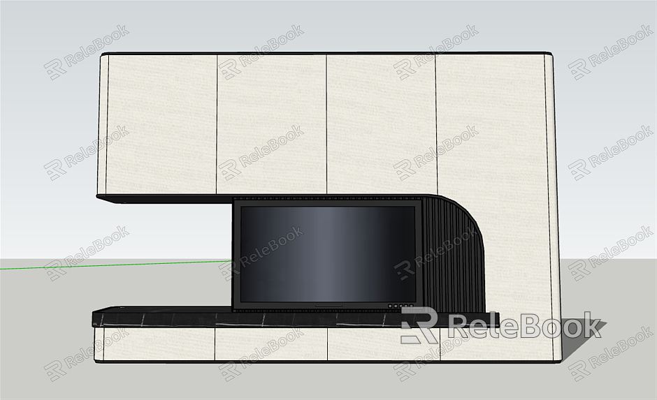 Modern TV Background Cabinet TV Background Display model