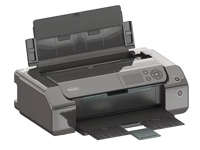 Efficient Desktop Office Printer With Paper Tray And Control Panel For Home Office Use 3d model