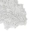 White Fluffy Shaped Rug Modern Living Room Soft Plush Decorative Comfortable Carpet