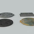 Garden Ornaments Featuring Decorative Drainage Covers With Various Shapes And Intricate Patterns