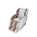 Modern Beige And Brown Massage Chair With Full Body Massage Function And Ergonomic Design