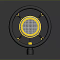 Microphone Amplifier Capacitor Microphone High-end Microphone Wheat Desktop Microphone Broadcasting Microphone 3d model