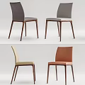 Modern Dining Chairs with Multiple Color Options Wooden Legs Contemporary Design