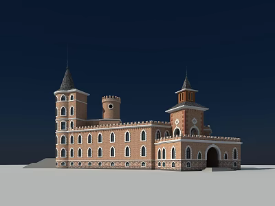 European-style castle Bapulov Castle 3d model European-style castle Bapulov Castle 3d model