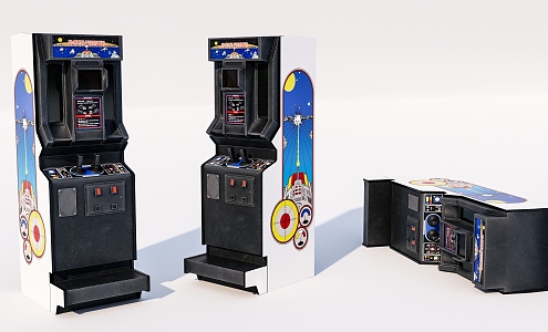 Modern game machine Old game machine 3d model