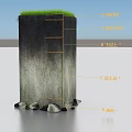 Detailed Soil Profile Structure With Grass Organic Matter Topsoil Subsoil Clay Layer And Bedrock