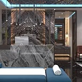 Luxury SPA Sauna Wellness Space With Comfortable Lounge Seats And Modern Decorative Lighting