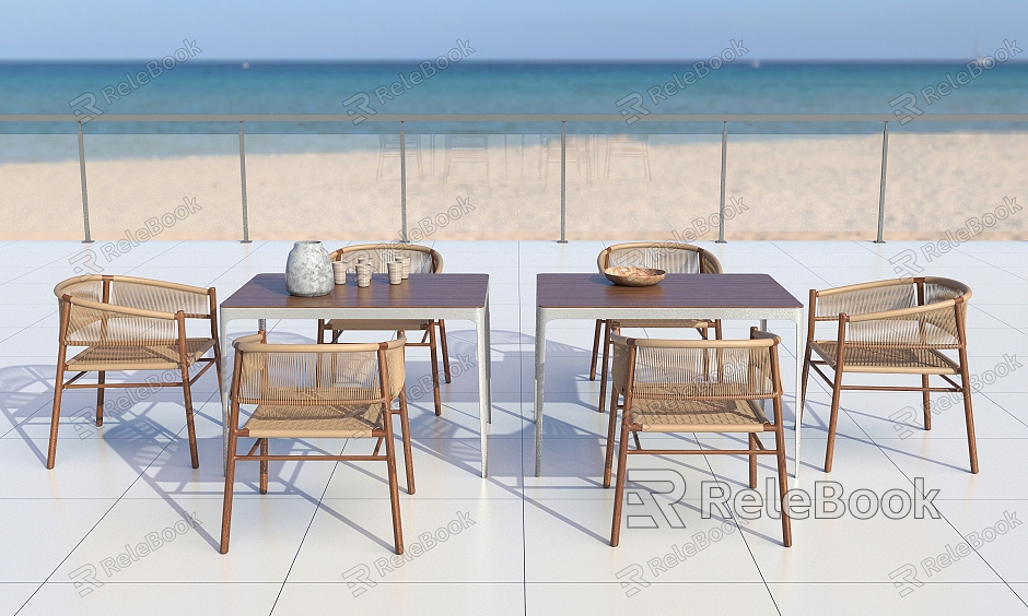 Modern outdoor tables and chairs model