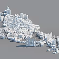 Dense Urban Building Complex Featuring Tall Skyscrapers And Diverse Architectural Structures In