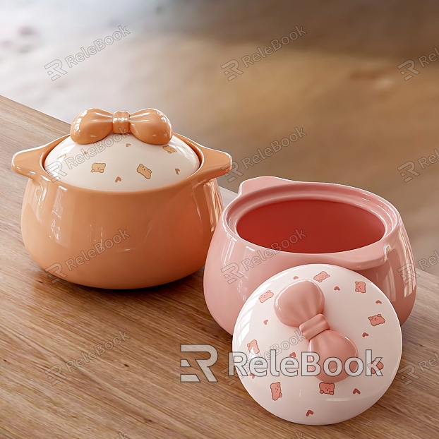 Kitchen soup pot model