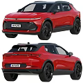 Red SUV with Modern Exterior Sleek Body Black Roof and Alloy Wheels