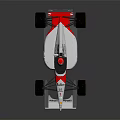 White And Red Formula 1 Car With Shell Logo And McLaren Branding