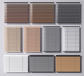 Modern venetian blinds curtain venetian blinds 3d model