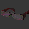 Black Smart Glasses With Transparent Lenses 3D Rendered Gray Background Reflective Surface