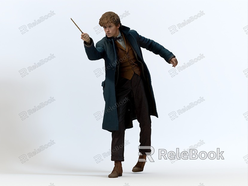 Man Fantastic Beasts Where Figure The Sorcerer Newt Scamander Harry Potter Movie Figure Character Man Male model