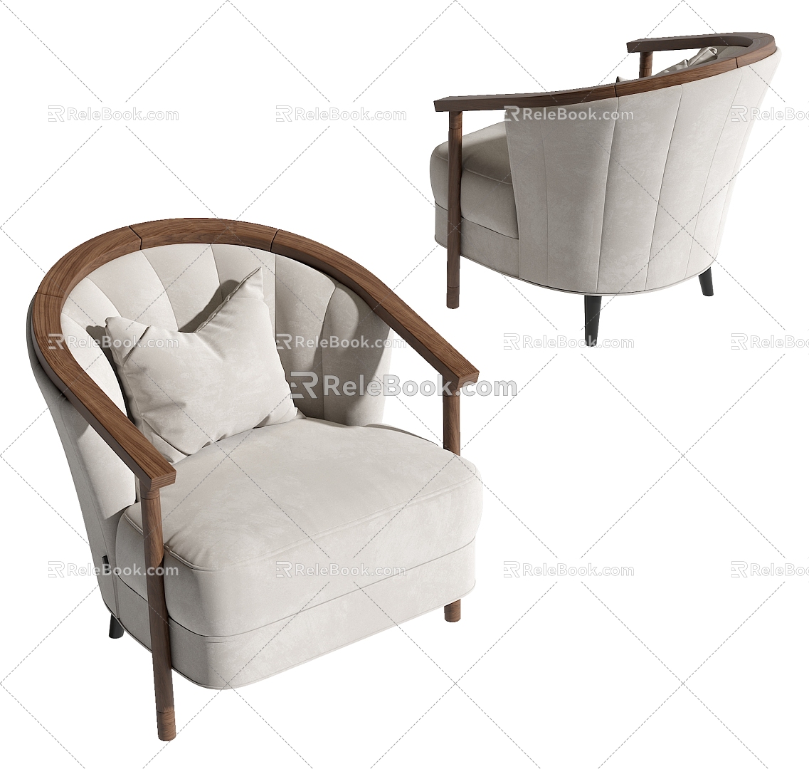 Single sofa 3d model