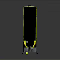 Modern Yellow Black Heavy Duty Utility Vehicle With Lifting Arm And Multi Wheel Design