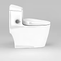 Modern White Ceramic Toilet With Sleek Design And Clean Bathroom Appearance
