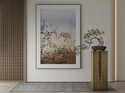 New Chinese Decorative Painting 3d model