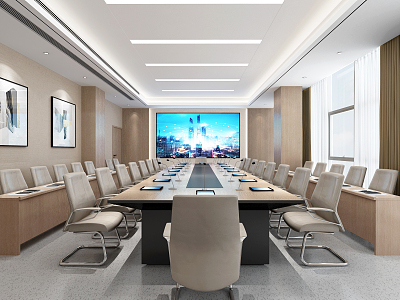 Modern Conference Room 3d model