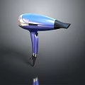 Sleek Modern Blue Hair Dryer With Ergonomic Handle And Lightweight Design