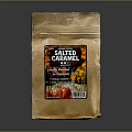 Salted Caramel Food Product in Brown Paper Bag with Label and Design